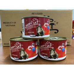 Pate Happy Cat cho mèo lon to 160g