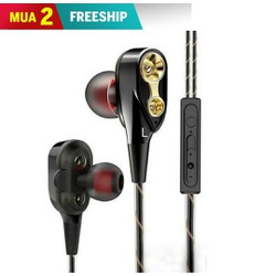 ( Mua 2 miễn phí ship ) Tai nghe nhét tai 110 Jack 3.5 âm thanh siêu trầm – T110
