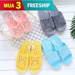 Dép nữ thời trang hình thỏ mặc cười và chú mèo 2020