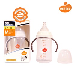 Bình sữa Wesser PP (cổ rộng) 260ml - Giao mẫu ngẫu nhiên