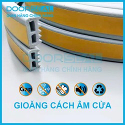 (2 mét) Gioăng cao su khung cửa 15 x8mm, Chống ồn, bụi, bẩn, côn trùng, loại cao su EPDM chất lượng cao. Doorseal (Vietnam) – E1DE18