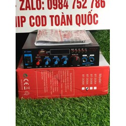 Amply Mini Karaoke ampli mini Bluetooth nghe nhạc Cao Cấp BT-309A Tặng Kèm 1 dây nguồn 12v và 1 Aó Thẻ Nhớ - âm li 800w