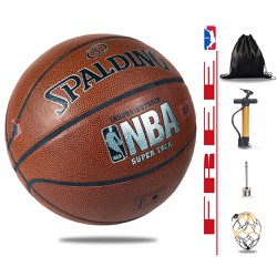 Banh Bóng Rổ Da Spalding – Size7 – Bản outdoor – Tặng Bơm + Balo rút + Kim bơm + Túi lưới – Banh Bóng Rổ Da Spalding – Bản outdoo