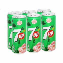 Nước Ngọt 7 Up 330ml 6 Lon