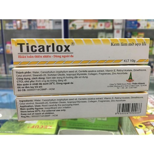 kem trị sẹo ticarlox 10g