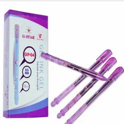 Hộp 12 bút gel mực tím GP- 04