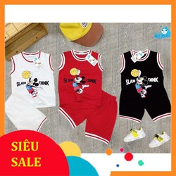 (GIẢM 15K VẬN CHUYỆN CHO ĐƠN HÀNG 105K-ĐƯỢC XEM HÀNG) 1 SÉT 3 BỘ ĐỒ trẻ em có 3 màu khác nhau in hình MKEY HOẠT HÌNH cho bé trai từ 8kg đến 26kg – SET3CHUOTBONGRO