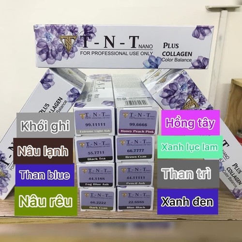 thuốc nhuộm tóc màu khói ghi TNT 100ml
