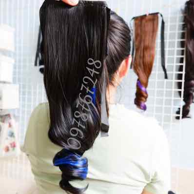 TÓC GIẢ NỮ TÓC GIẢ XOĂN 2 LINE CỘT hàng cam kết chuẩn