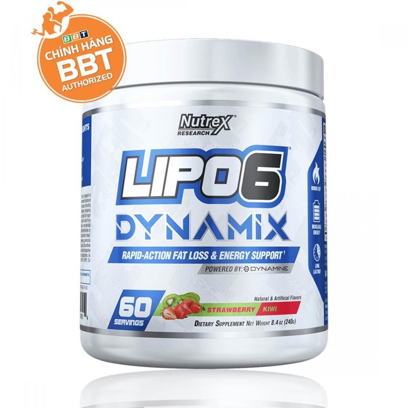 Giảm Mỡ – Giảm Cân Lipo 6 Dynamix Pre workout Tăng Sức Mạnh Kiêm Đốt Mỡ – Giảm Mỡ – Giảm Cân