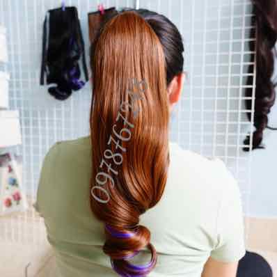 TÓC GIẢ NỮ TÓC GIẢ XOĂN 2 LINE CỘT hàng cam kết chuẩn