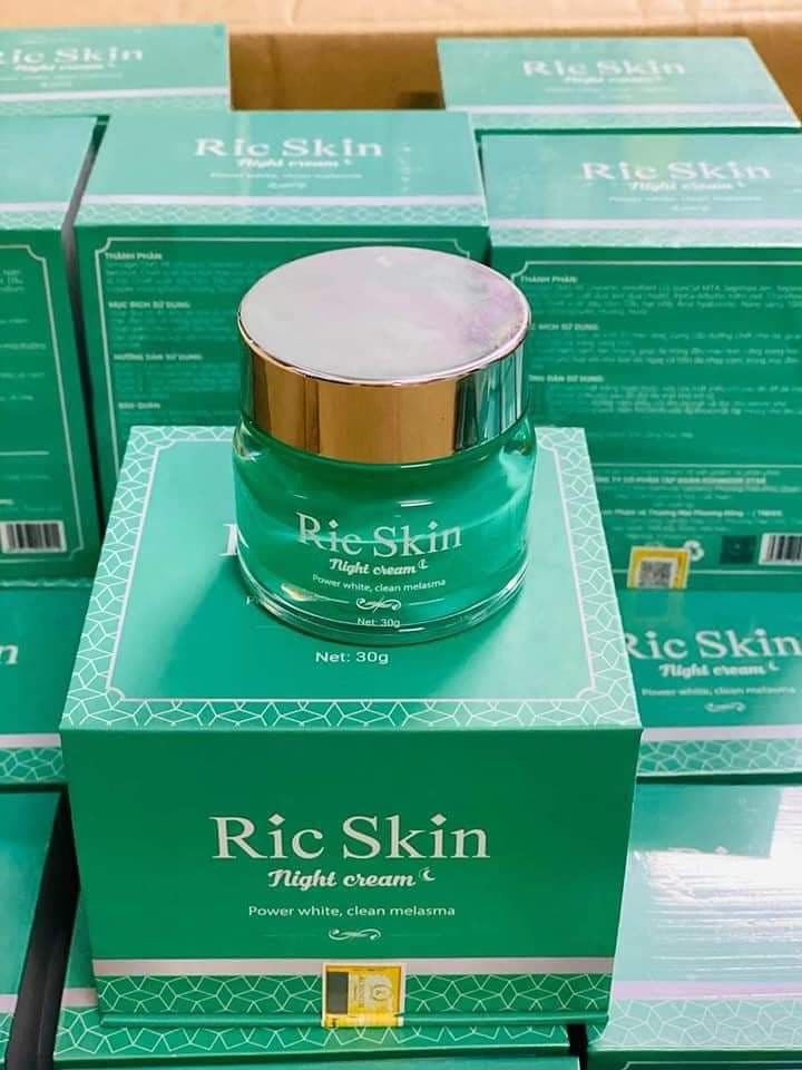 combo SẠCH NÁM TẢO SÂM & RIC SKIN NIGHT CRAEM