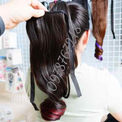 TÓC GIẢ NỮ TÓC GIẢ XOĂN 2 LINE CỘT hàng cam kết chuẩn