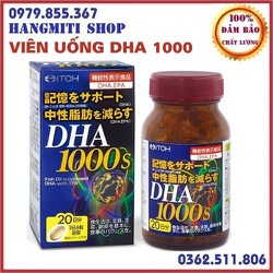 Viên uống bổ não, bổ mắt DHA 1000 Nhật Bản chính hãng