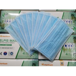 KHẨU TRANG XUẤT NHẬT - ELPIS MASK HỘP 50 chiếc - 4 lớp kháng khuẩn.