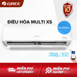 Điều hòa GREE- công nghệ Real Inverter -1 dàn nóng 14.000 BTU kết hợp với 2 dàn lạnh 7000 BTU và 9000 BTU – MULTI XS(Trắng) – Hàng phân phối chính hãng – MULTI XS