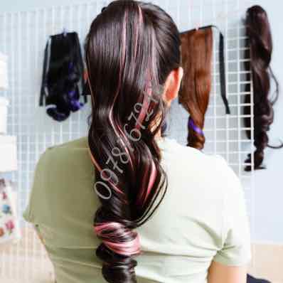 TÓC GIẢ NỮ TÓC GIẢ XOĂN 2 LINE CỘT hàng cam kết chuẩn