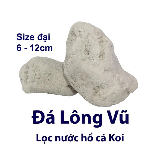 Đá nham thạch trắng (2 LÍT), đá lông vũ size lớn. Vật liệu lọc, hồ cá, bể cá, hồ thủy sinh siêu sạch