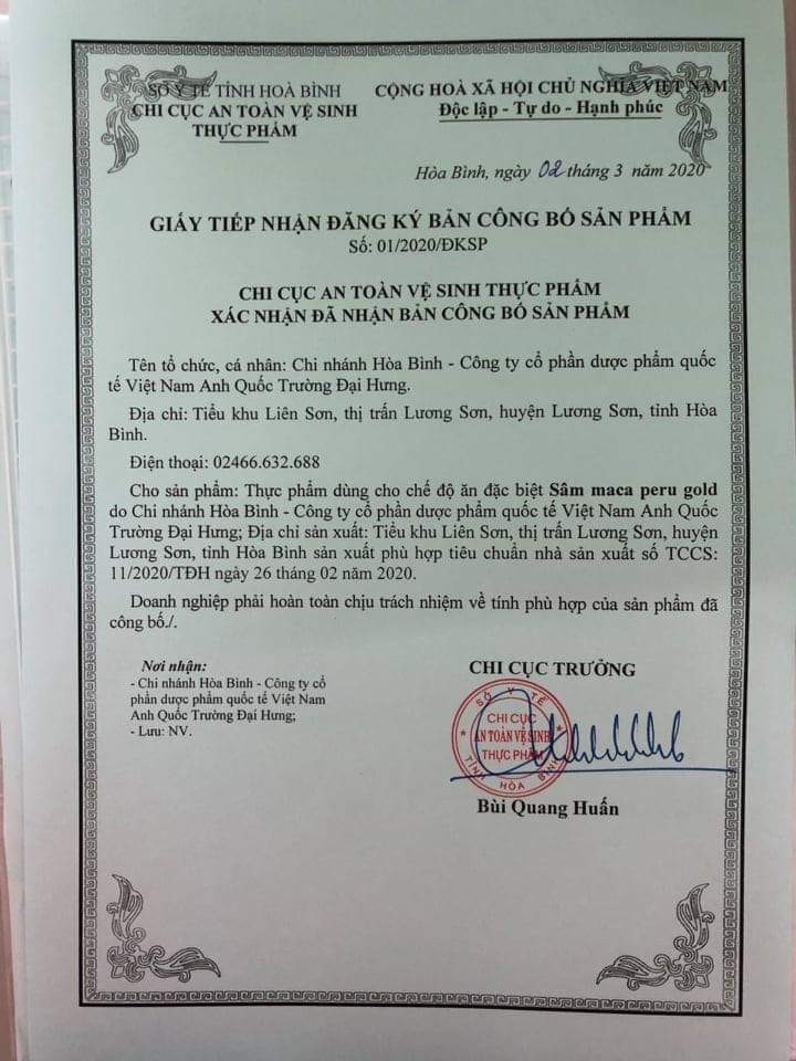 Sâm Maca Peru Gold - Cân Bằng Nội Tiết Tố, Mờ Nám, Sáng Da