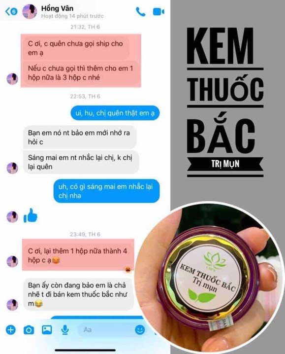 Combo 2 kem thuốc bắc trị mụn thuốc Bắc Chi's