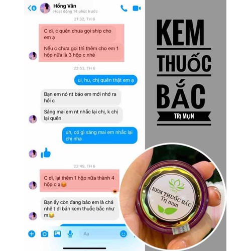 Combo 2 kem thuốc bắc trị mụn thuốc Bắc Chi's