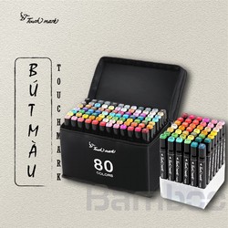 BÚT MÀU TOUCH MARK CAO CẤP 30/40/60/80 MÀU CÓ TÚI VẢI + KHAY NHỰA ĐỰNG BÚT