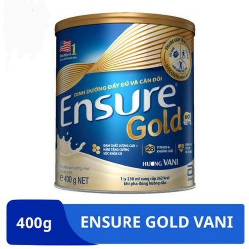 Ly Ensure Khuyến Mãi, Sữa Bột Ensure Gold 400g Hương Vani - Date Mới 2022