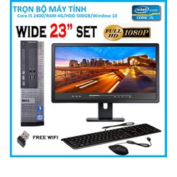 Bộ máy tính Dell Optilex 390SFF i5 2400 RAM 4G HDD 500GB LCD 22inch FHD phím chuột – máy tính đồng bộ nhập khẩu