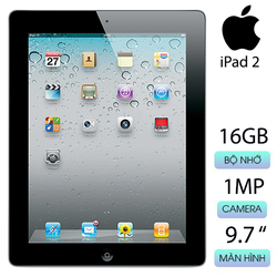 Máy Tính Bảng iPad 2 Wifi/3G 16Gb (Kèm Cáp Cóc Loại Tốt + Cài Ứng Dụng Game Giải Trí)