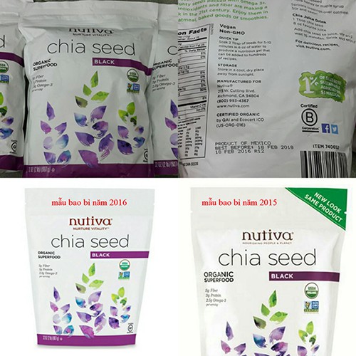 Hạt Chia Nutiva 907g