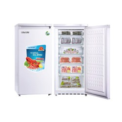 TỦ ĐÔNG MINI ĐỨNG HÒA PHÁT FUNIKI 152 LÍT HCF-166S NHÔM R600A 6 NGĂN