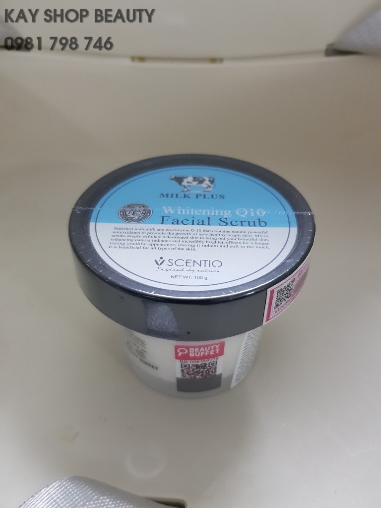 Tẩy tế bào chết da mặt trắng và trẻ hoá da Scentio Milk Plus 100ml - TAYTBCMP100ML 3