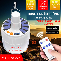 Bóng đèn tích điện - Bóng đèn tích điện bóng led 100w có điều khiển tích được 6-8h