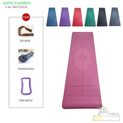 Thảm YOGA ZEN Định Tuyến 5mm cao su tự nhiên chống trơn trượt