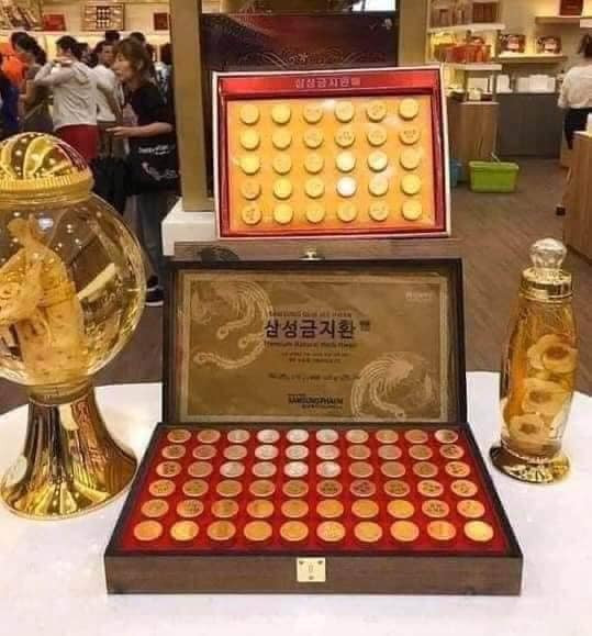 Hình ảnh GIẢM GIÁ AN CUNG NGƯU HOÀNG HOÀN HÀN QUỐC - HỘP GỖ 60 VIÊN Hình ảnh GIẢM GIÁ AN CUNG NGƯU HOÀNG HOÀN HÀN QUỐC - HỘP GỖ 60 VIÊN