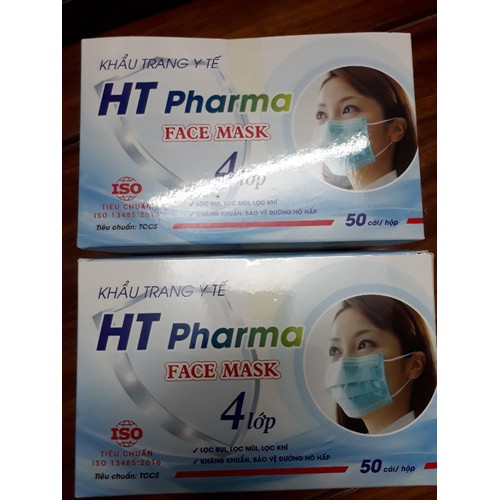 Khẩu trang y tế 4 lớp Hộp 50c