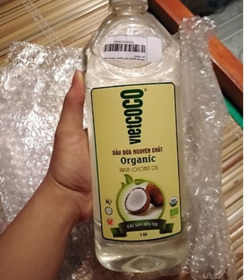 DẦU DỪA NGUYÊN CHẤT ép lạnh Vietcoco chai 1 lít