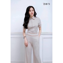 (Được kiểm tra hàng trước khi thanh toán) Sét áo và quần ống suông – ZSB00001