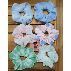 Dây cột tóc - Đồ cột tóc phong cách Vintage - Scrunchies Caro