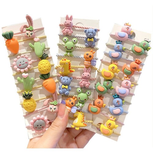 Combo 10 Dây Cột Tóc Dây Buộc Tóc Dễ Thương Cute Cho Bé Gái