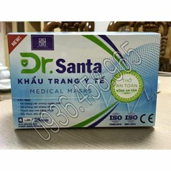 (Có Giấy Chứng Nhận BYT) Khẩu Trang Y Tế Kháng Khuẩn 4 Lớp Dr Santa Hàng Công Ty Chuẩn Xuất Châu Âu Hộp 50 Chiếc – 3943801850