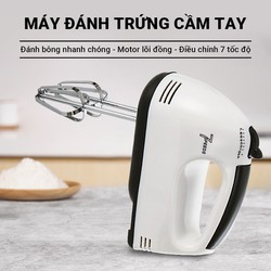 Máy đánh trứng cầm tay HE-133 công suất 180W, 7 tốc độ điều chỉnh dễ dàng, tản nhiệt nhanh, tuổi thọ sử dụng lâu dài - Bảo hành 12 tháng Máy đánh trứng cầm tay HE-133 công suất 180W, 7 tốc độ điều chỉnh dễ dàng, tản nhiệt nhanh, tuổi thọ sử dụng lâu dài - Bảo hành 12 tháng