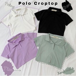áo crop sát nách cổ bẻ