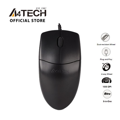 Chuột Quang Có Dây A4Tech OP-620 1000 DPI - Hàng Chính Hãng - OP620