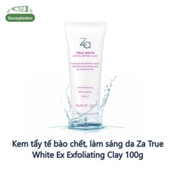 Kem tẩy tế bào chết, làm sáng da Za True White Ex Exfoliating Clay 100g