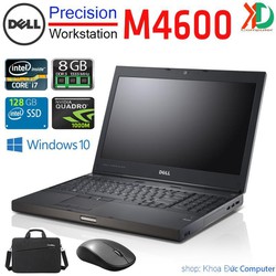 Laptop Dell Precision M4600 - Intel Core i7-2720QM 2.2GHz, 8GB RAM, 128GB SSD, VGA NVIDIA Quadro FX 1000M, 15.6 inch