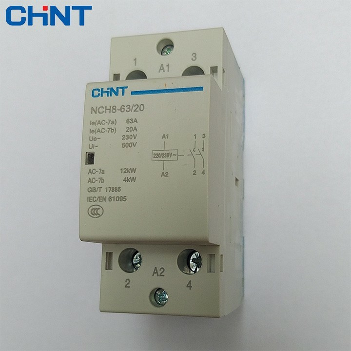 Khởi động từ 1 pha CHINT NCH8-25/20 NCH8-40/20 NCH8-63/20 25A 40A 63A ...