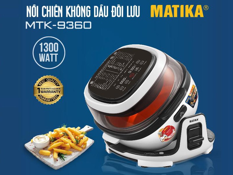 NỒI CHIÊN KHÔNG DẦU MATIKA MTK-9360 6L