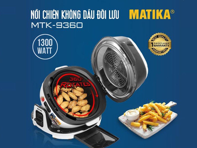 NỒI CHIÊN KHÔNG DẦU MATIKA MTK-9360 6L
