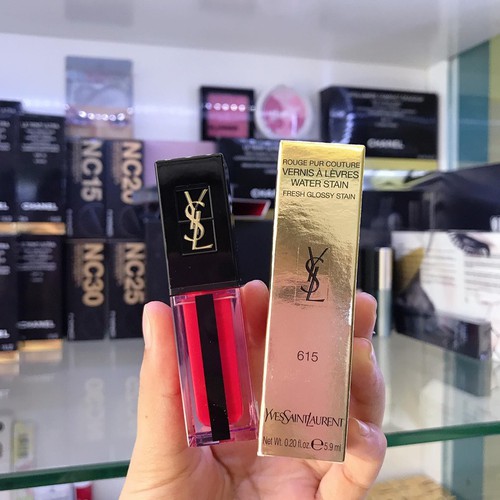Son Ysl Vernis Ysl 615 Son Kem YSL Water Stain 615 Ruby Wave Son Kem